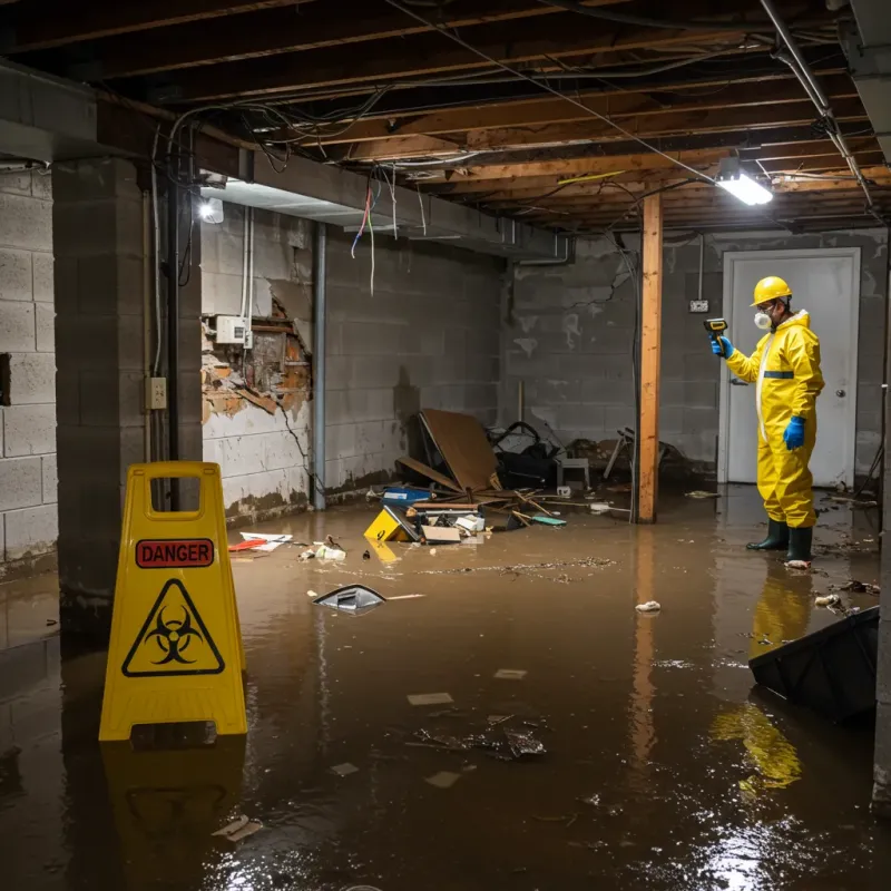 Flooded Basement Electrical Hazard in Rockdale County, GA Property